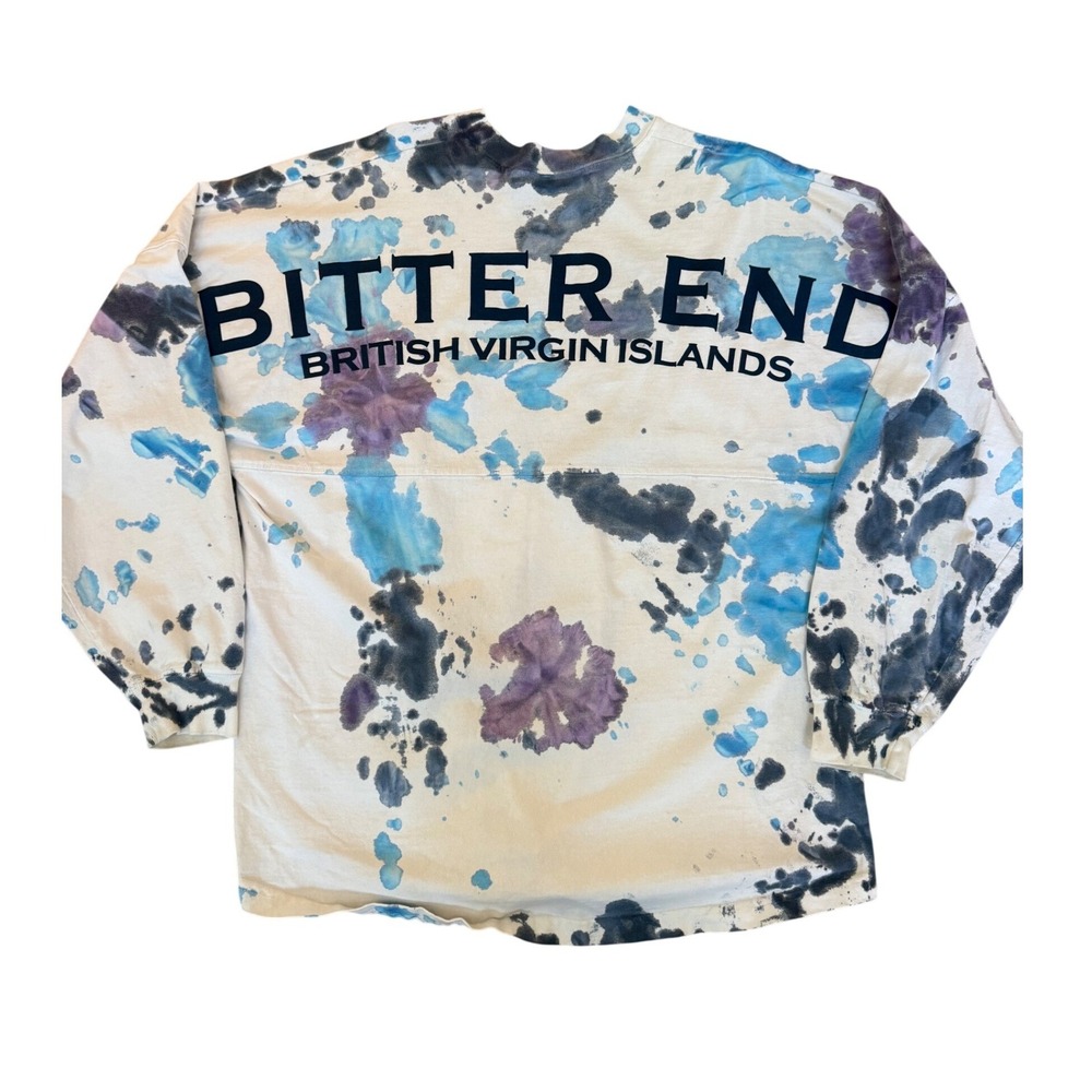 Spirit Jersey Bitter End British Virgin Islands Shirt Mens Size L Tie‎ Dye RARE